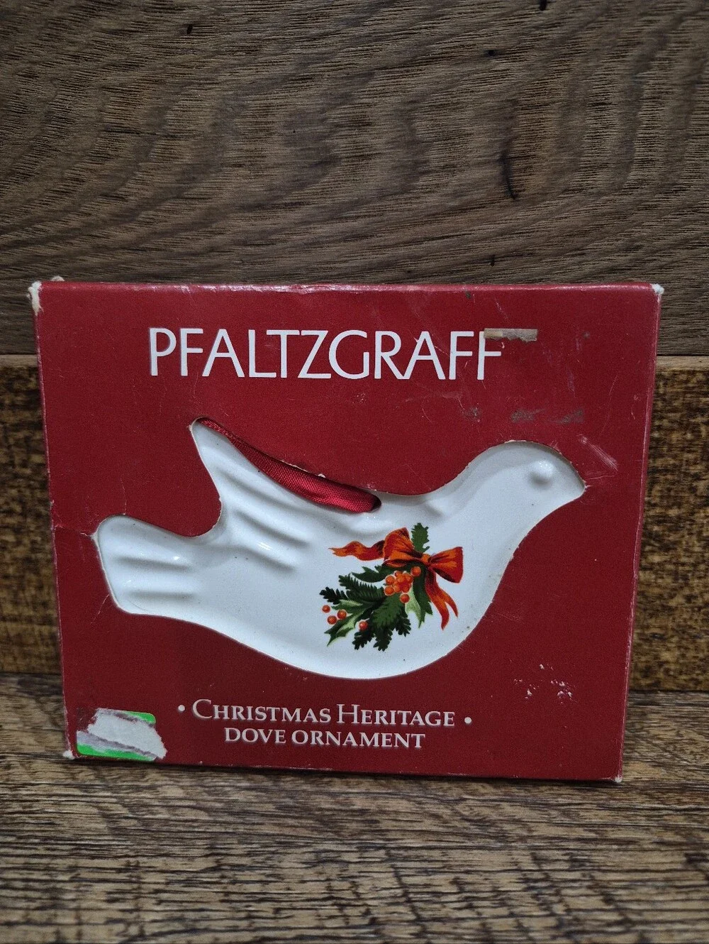 Vintage New Pfaltzgraff Christmas Heritage Dove Ornament 1993